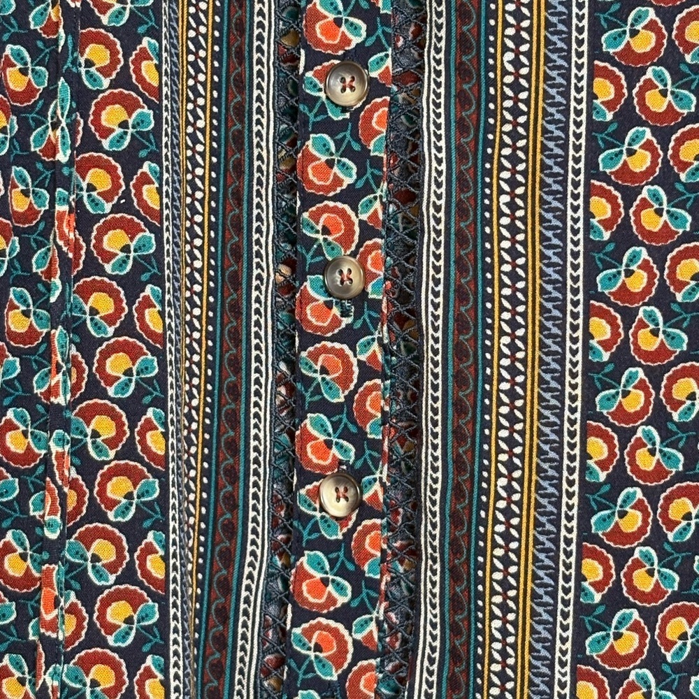 Anthropologie Maeve Janie Flounced Peasant Blouse (6) - Picture 6 of 7